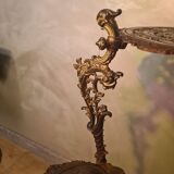 cast iron street lamp ornate side table with 3-tier support Hollywood