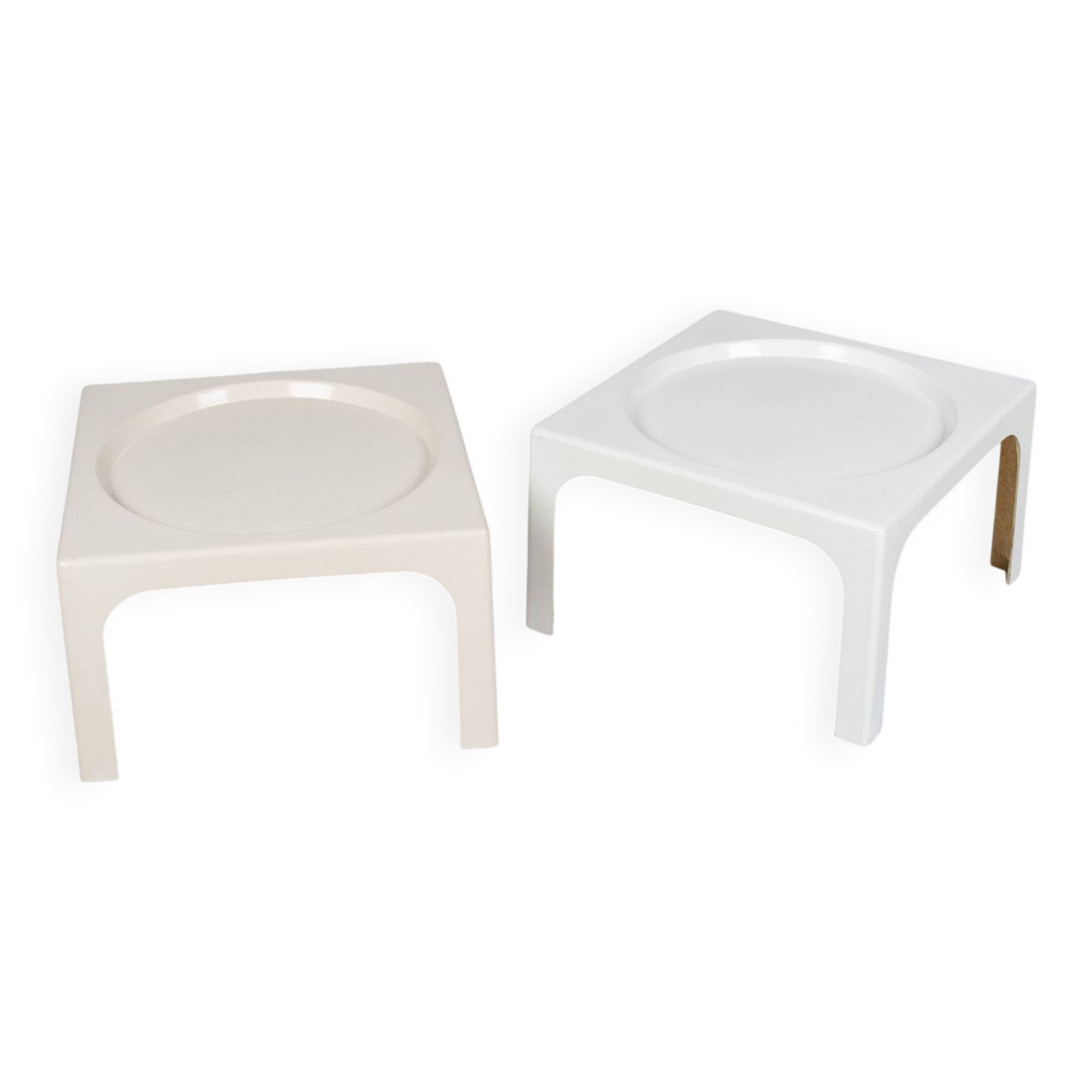 Paire de tables d'appoint Ozoo Marc Berthier pour Prisunic, 1970s