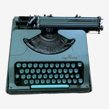 M.J. Rooy light green typewriter