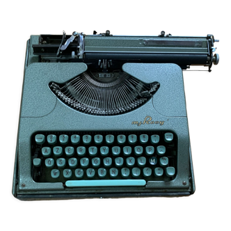 M.J. Rooy light green typewriter