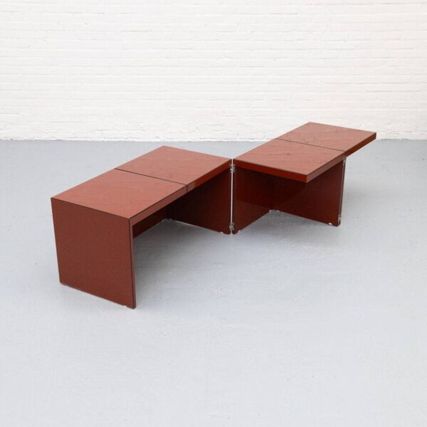 Table basse Domino Rosenthal des années 1970