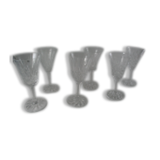 6 wineglasses No. 5 St. louis model tarn