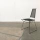 Postmodern vintage metal side chair by Rolf Rahmlow, 1980s