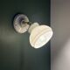 Vintage lampshade in white opaline.