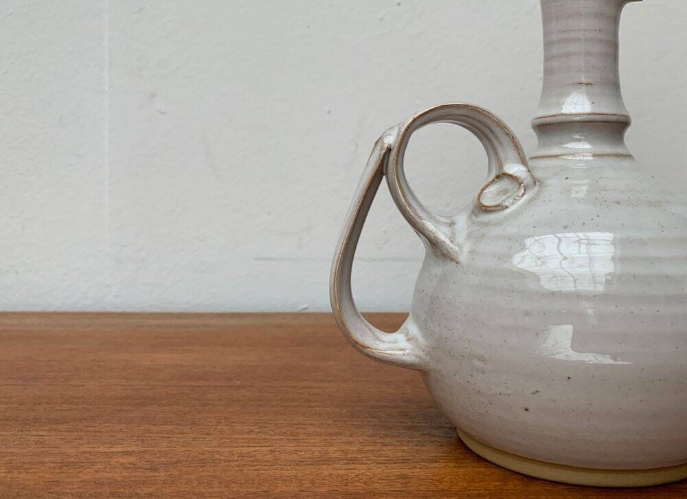 Mid-century Icelandic ceramic carafe by Sigurdar Haukssonar for Handunnid Pottery Iceland, 1960s.