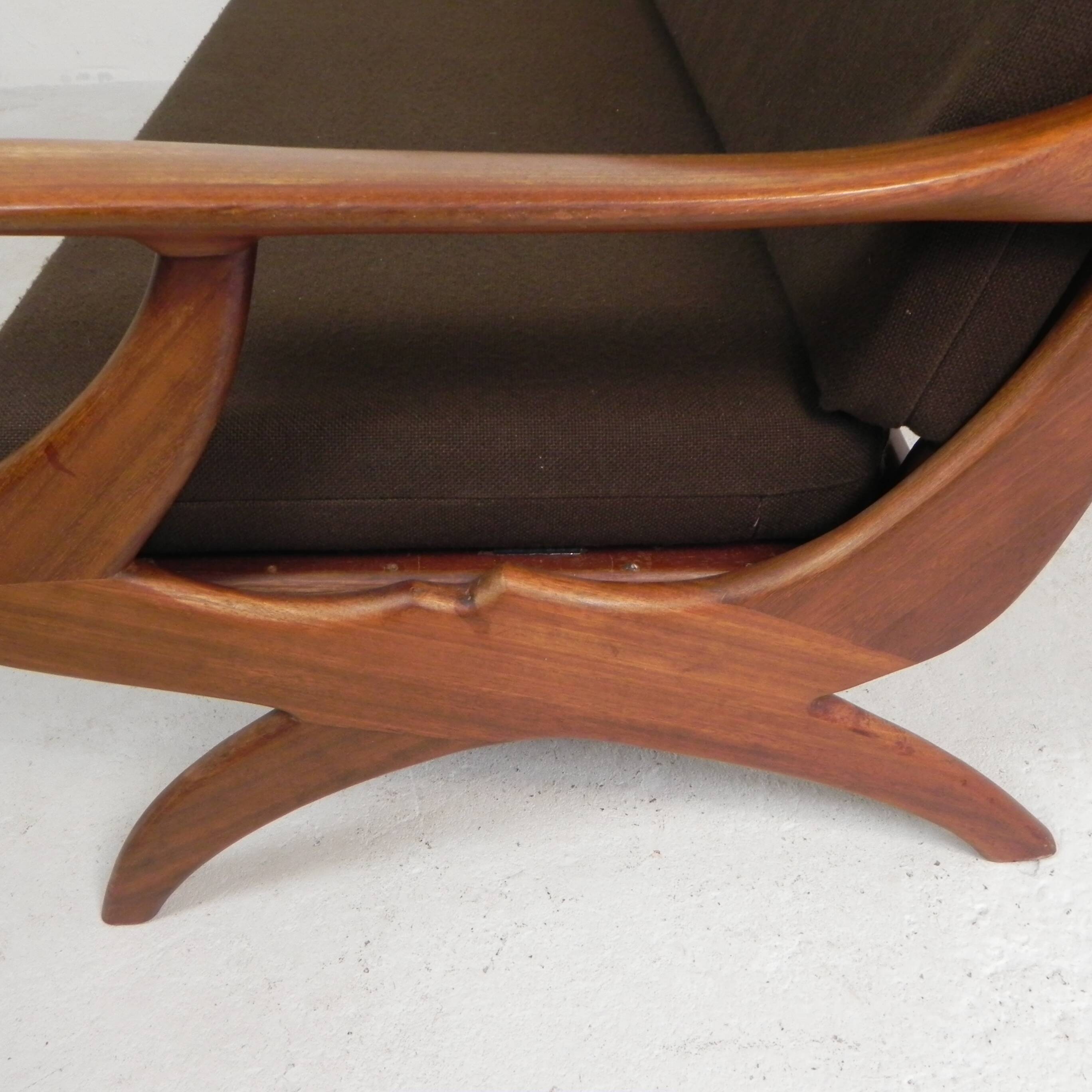 Three-seater teak sofa from De Ster Geldermalsen Gelderland, 1960s.