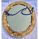 Oval wall mirror in gilded wood late nineteenth