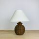 Lampe boule rotin années 60, vintage
