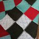 3 patchwork blankets knitted by hand