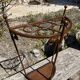 Wrought iron umbrella holder