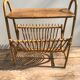 Rattan magazine rack and table