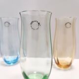Ensemble de six verres à boire en verre de Murano multicolore par Vincenzo Nason