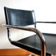 Cantilever design armchair in tubular steel 1970
