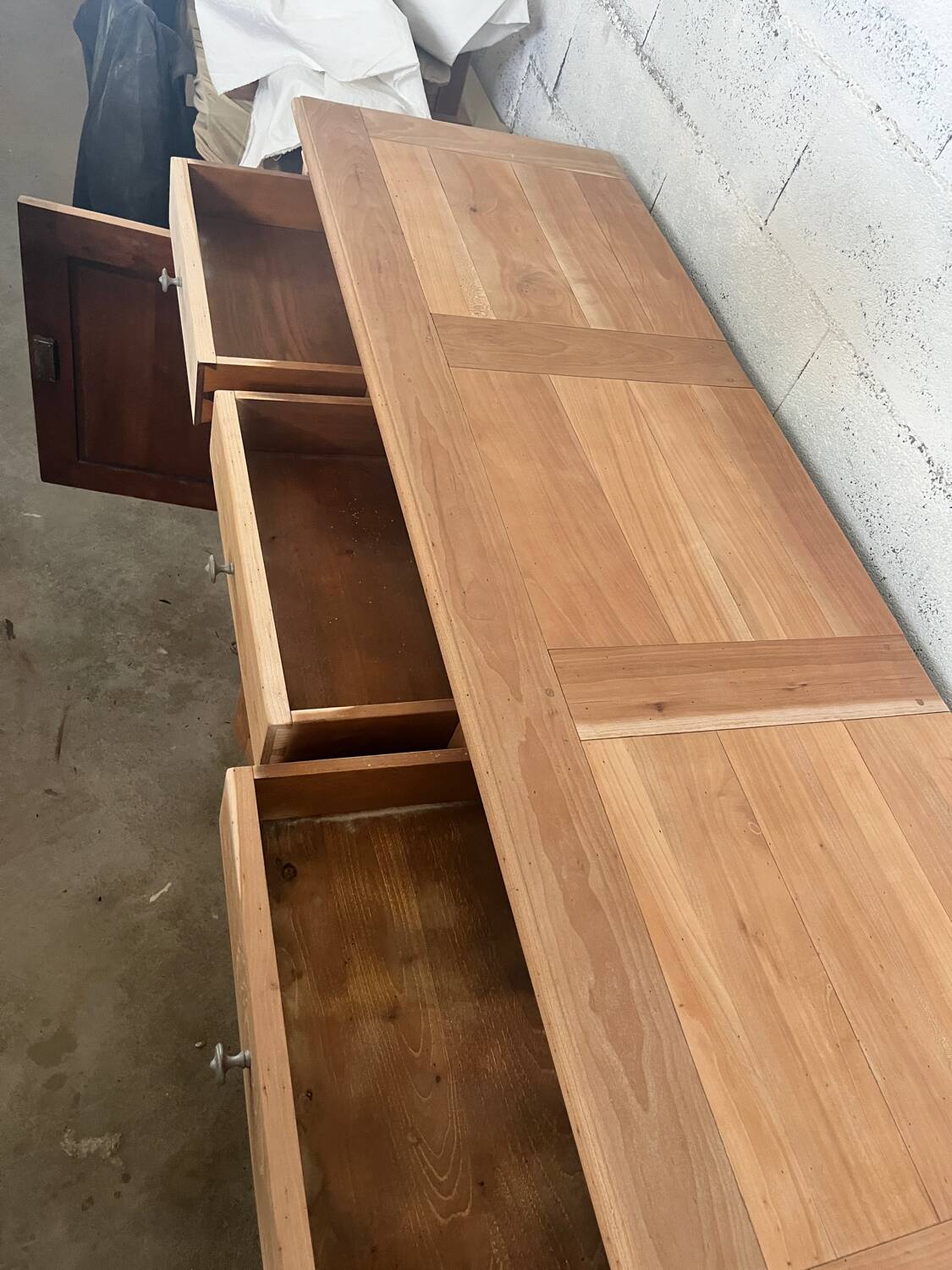 Very vintage wooden sideboard.