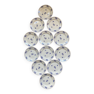 Saint Amand dessert plates blue flowers
