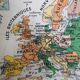 Old school vintage Europe 1960 map