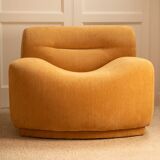Pair of wavy armchairs - Italy 1970s