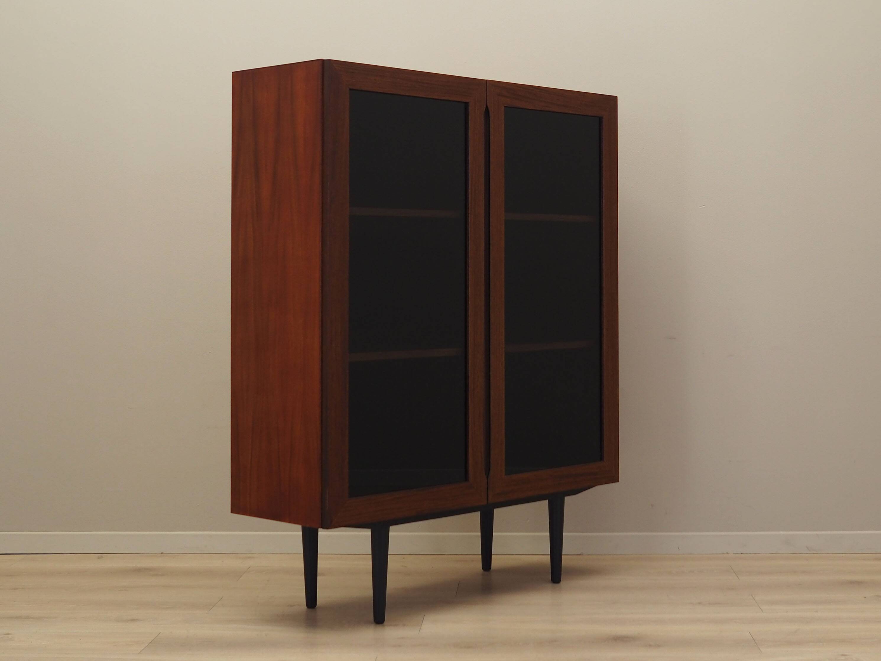 Mahogany showcase, Danish design, 1970s, production: Denmark