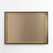 Belgian Mid-Century Belgo Chrome Mirror in Copper and Fumé Glass, 1980s