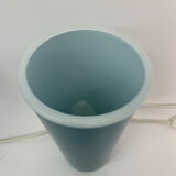 Set of 2 vintage table lamps Ikea Gavik mushroom blue glass