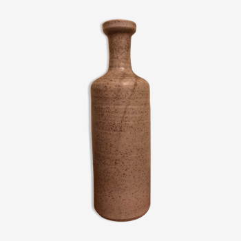 Vase bouteille en gré émaillé  des années 50 signé Les Argonautes