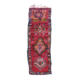 Colourful hallway rug - 258 x 76 cm