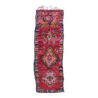 Colourful hallway rug - 258 x 76 cm