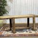 Console - raw oak carpenter's table from the 1930s