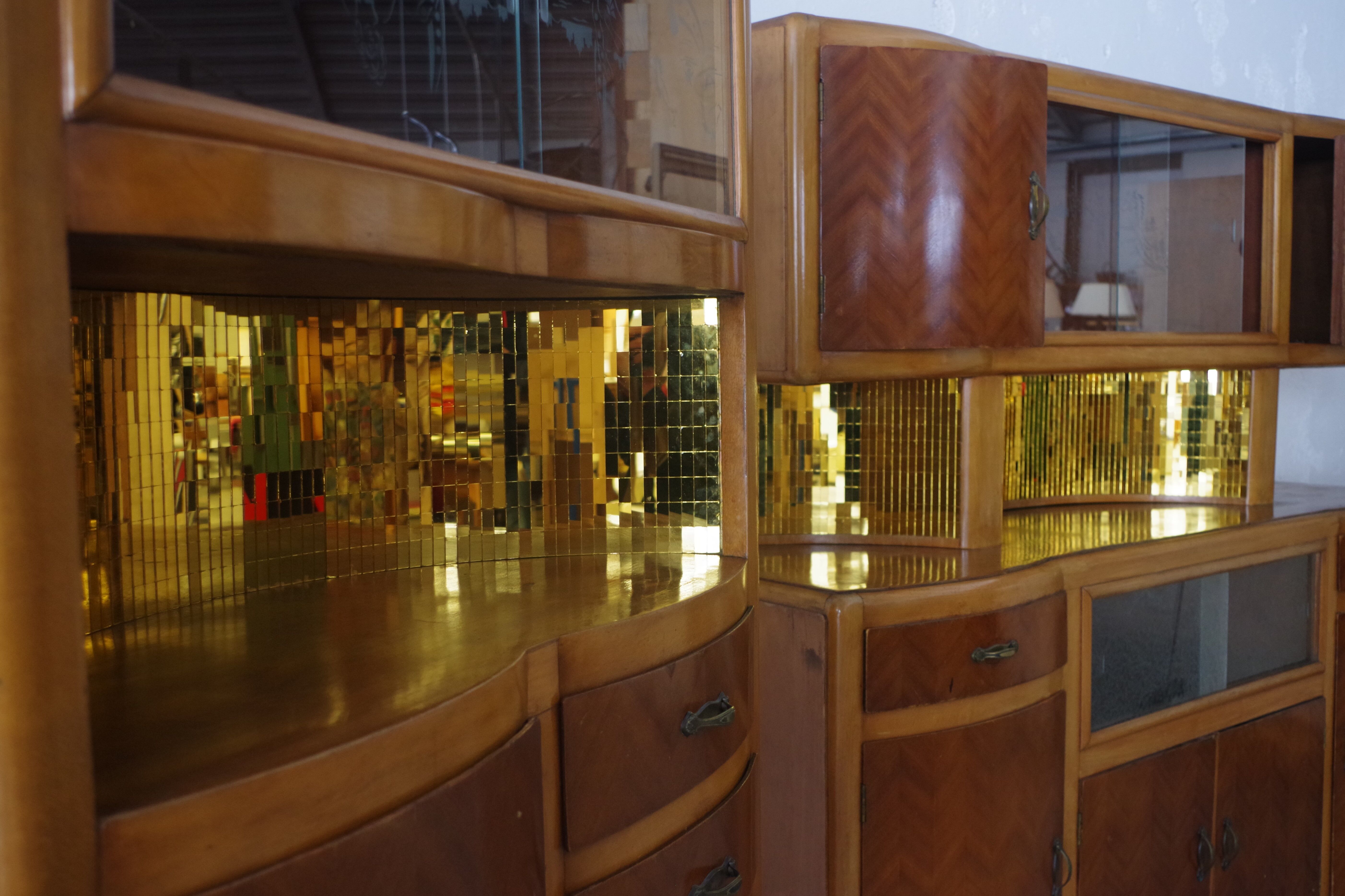 China buffets en Beech, 1950s, Set of 2