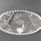 Bohemian crystal oval dish 22.5 x 12 cm