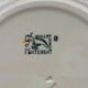 6 dessert plates, Creil and Montereau – Pansy model.