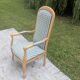 Fauteuil cabriolet / style Louis Philippe en parfait état – Tissu écossais
