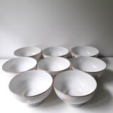 8 bols anciens en porcelaine 1960 (A1)