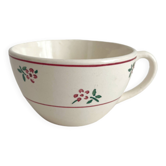 Antique earthenware cup “Solange” Digoin Sarreguemines