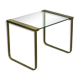 Mid Century Hollywood Regency Coffee Table brass and glass, Italy 1970s