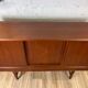 Vintage Scandinavian "highboard" teak sideboard by EW Bach for Sejling Skabe, 60s