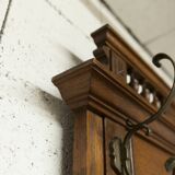 Napoleon III wardrobe in walnut, late 19th century, 3 mirrors, marble.