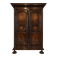 “Large regional 18th-century walnut inlaid wardrobe”