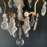 Gilt bronze chandelier with crystal pendants, early 20th century