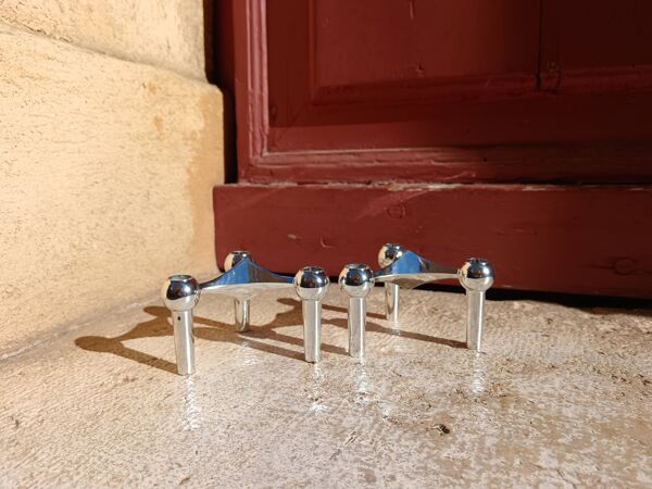 Paire de bougeoirs modulaires Stoff Nagel