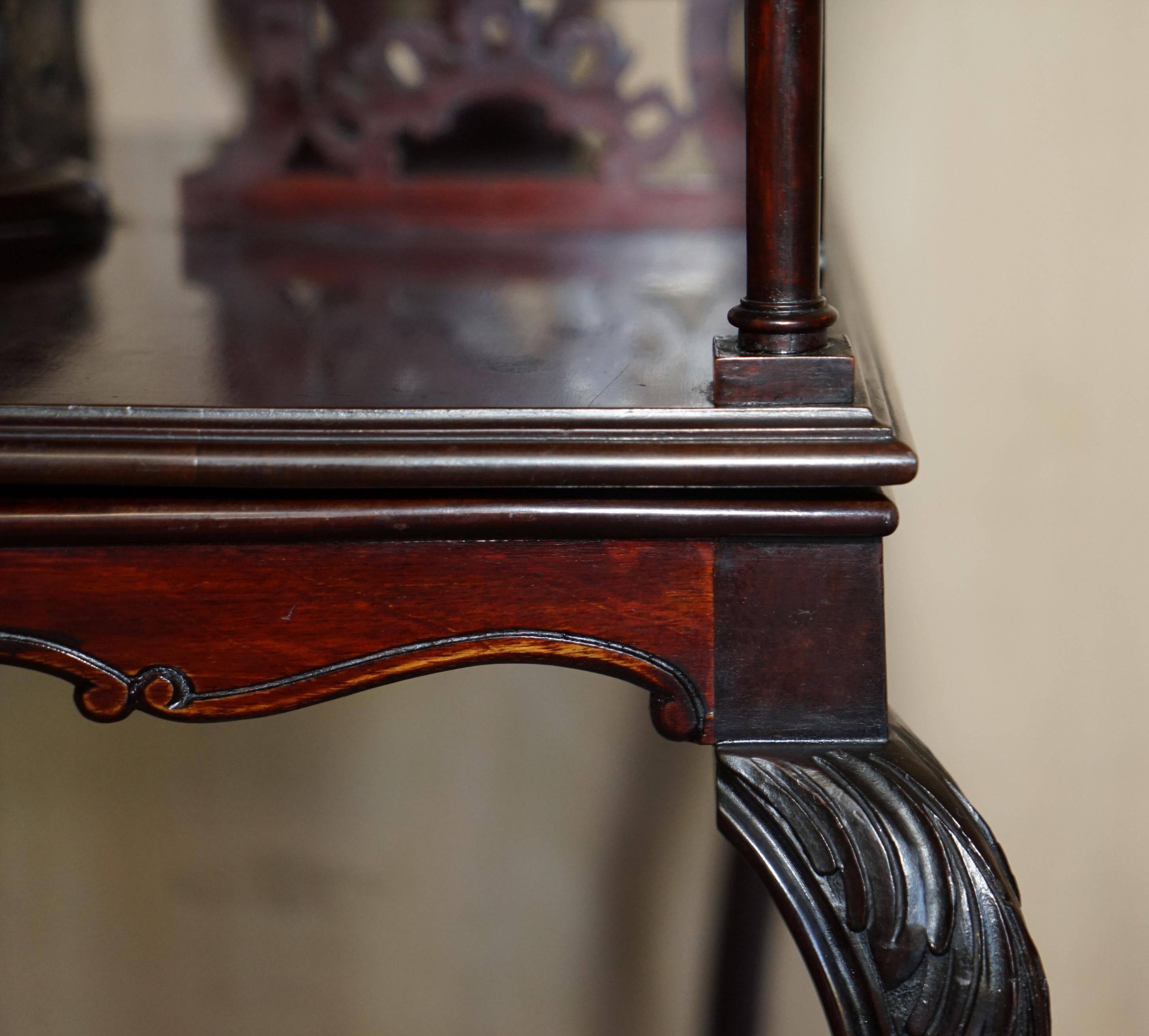 Bibliothèque tournante victorienne en bois dur
