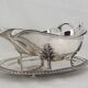 Idiot, double sauce boat + liners, Minerva silver, excellent condition, 19th century, 1.798 kg