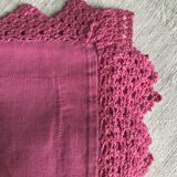 Old Fuschia Pink Cotton Pillowcase