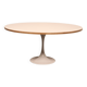 Table basse avec pied tulipe blanche - années 1960