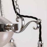 10" Chrome Holophane 'Stiletto' Chandelier