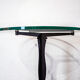 Table basse en fer et verre Italia Anni '80