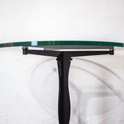 Table basse en fer et verre Italia Anni '80