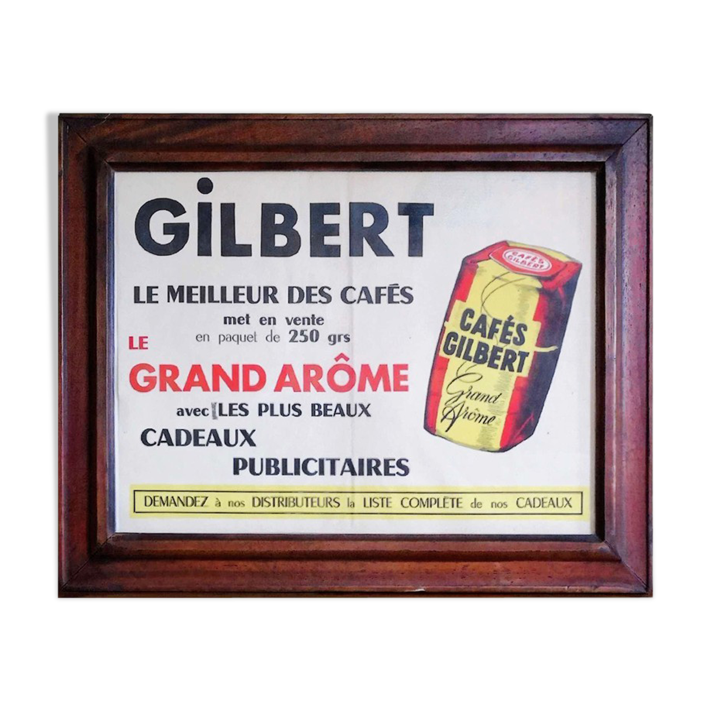 Advertisement coffee Gilbert