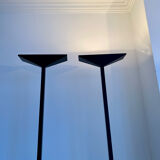 Pair of vintage geometric floor lamps model "206863" , Pierre Disderot for Glass and Light, France 1980