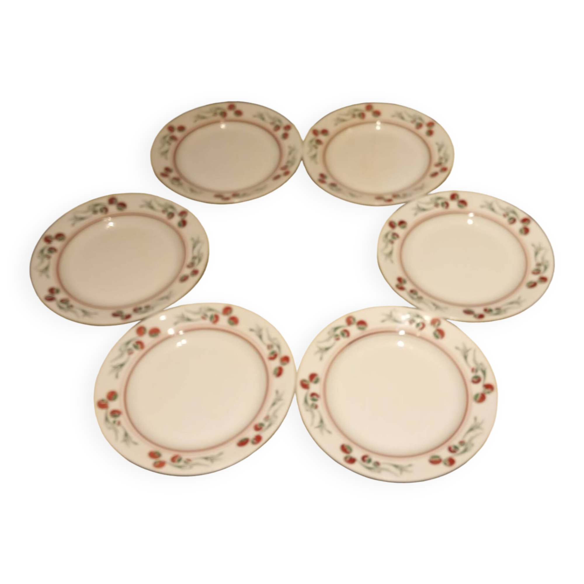 6 assiettes plates Villeroy & Boch art-déco